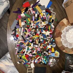 LEGO Bulk Lot of BUILDING BRICKS And Pieces 2 Lbs Grab Bag